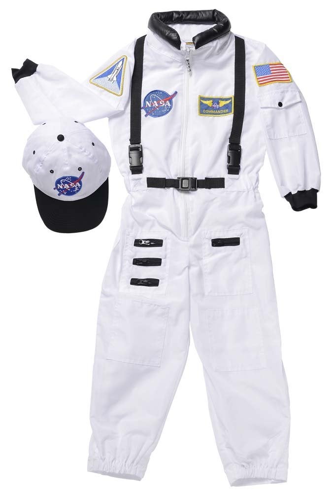 Aeromax NASA Jr. Astronaut Suit White Toddler/Child Costume White - Image 3